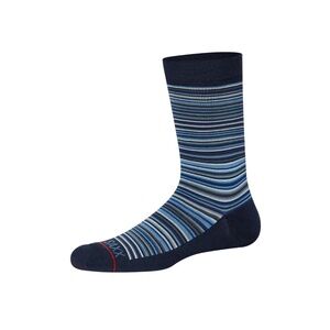 SAXX CREW SOCKS- VIBRANT STRIPE NAVY Crew Socks Arch Support M